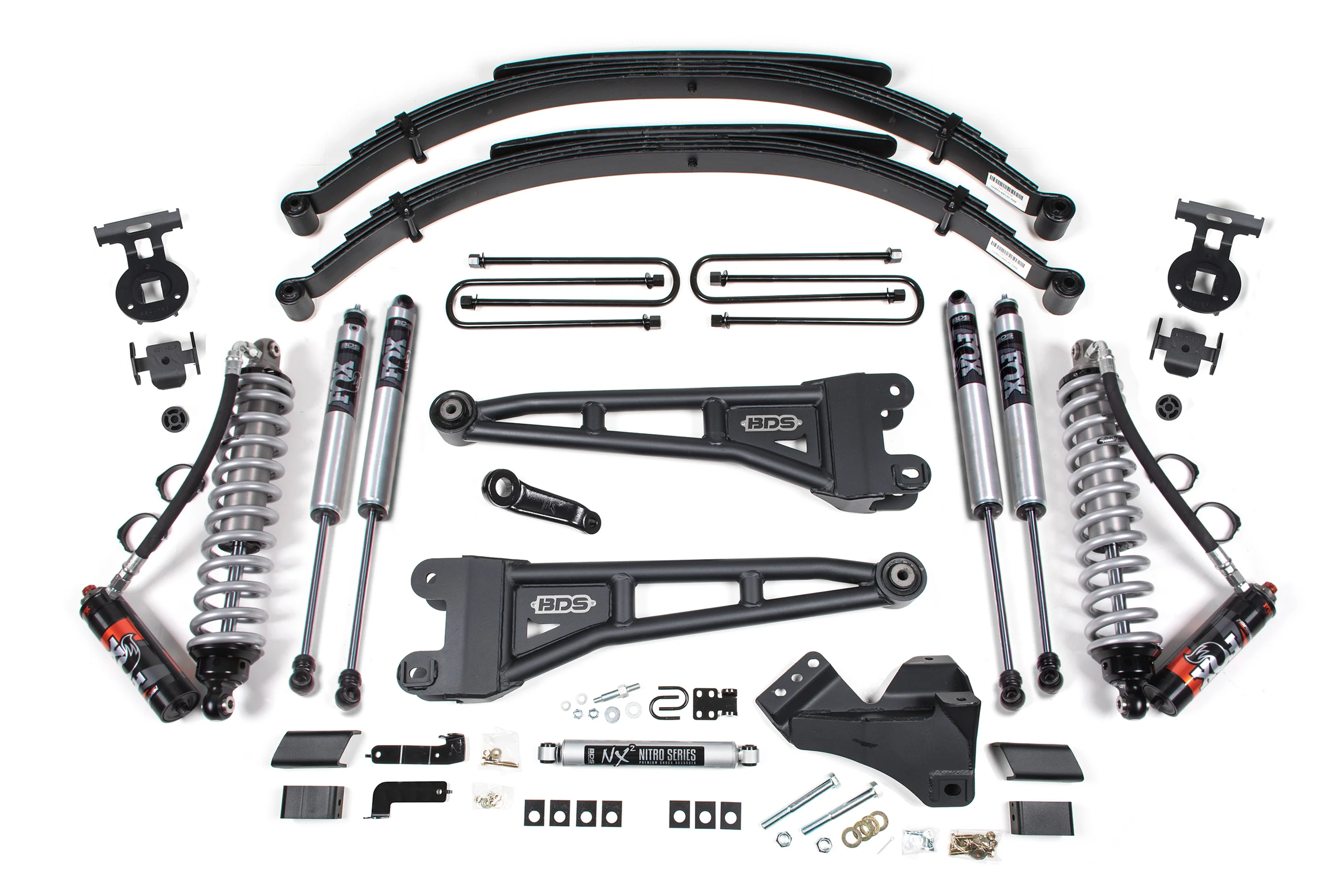 4 Inch Lift Kit w/ Radius Arm | FOX 2.5 Performance Elite Coil-Over Conversion | Ford F250/F350 Super Duty (17-19) 4WD | Diesel - Image 2