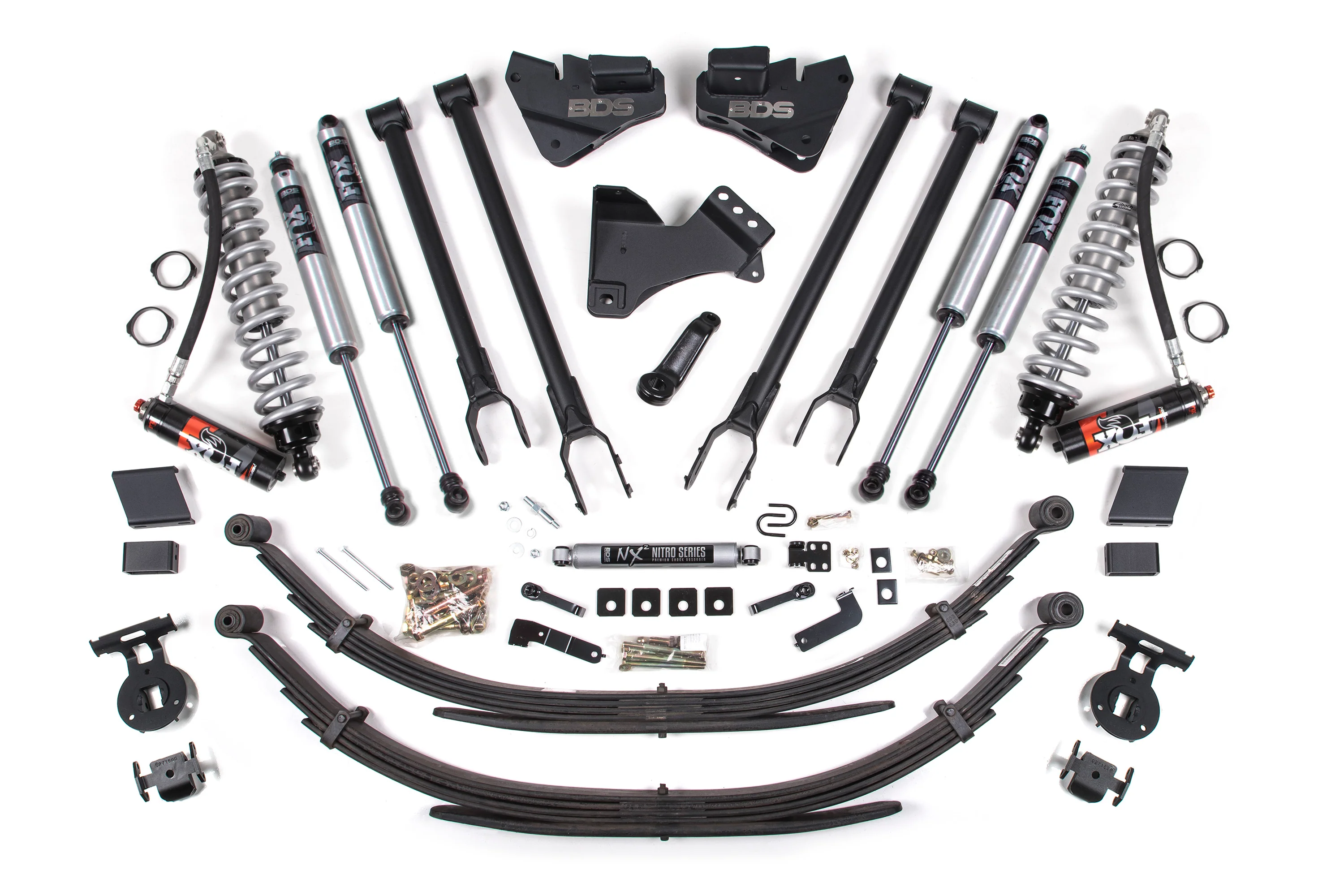 5 Inch Lift Kit w/ 4-Link | FOX 2.5 Performance Elite Coil-Over Conversion | Ford F250/F350 Super Duty (20-22) 4WD | Diesel - Image 5