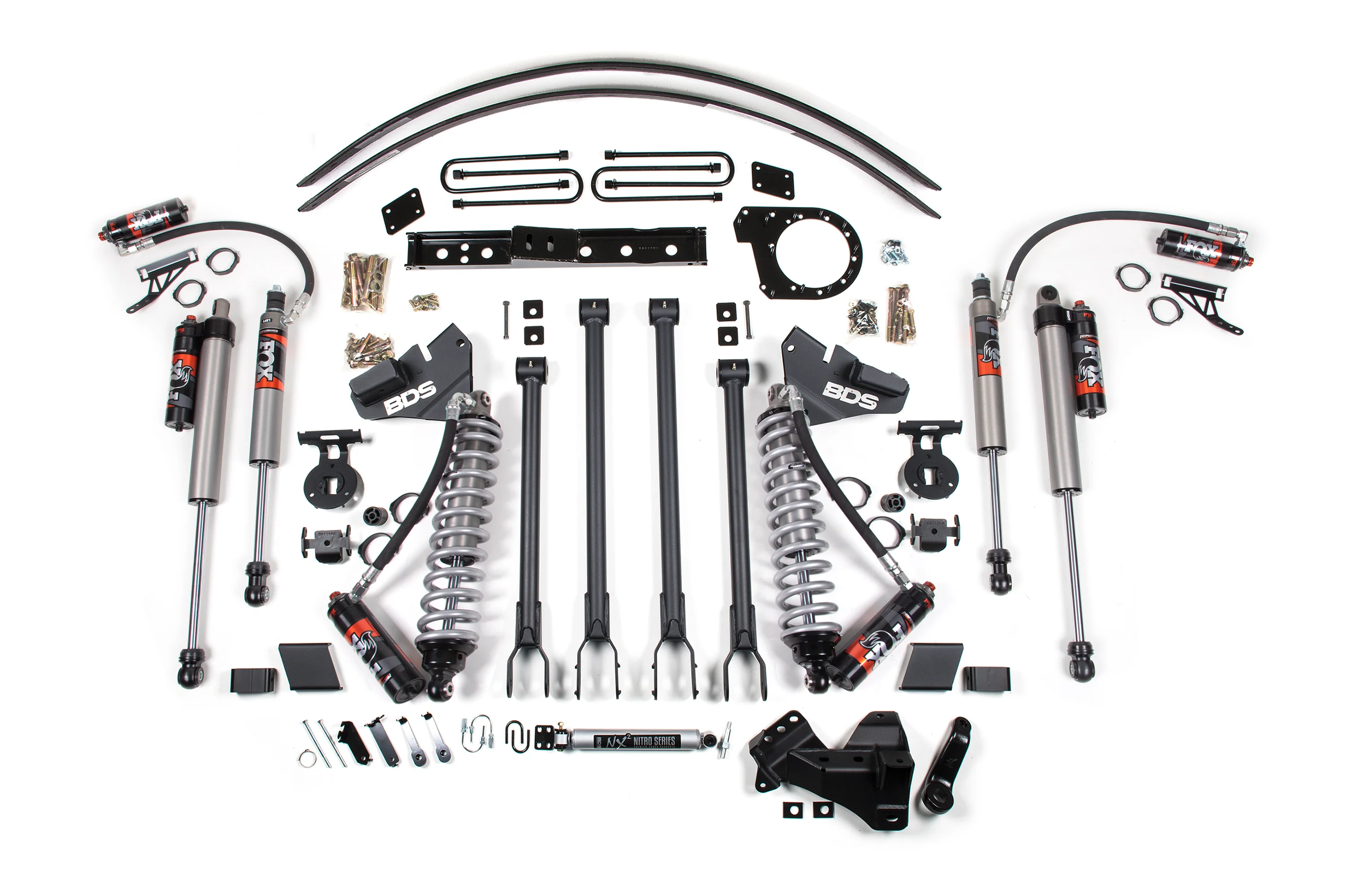6 Inch Lift Kit w/ 4-Link | FOX 2.5 Performance Elite Coil-Over Conversion | Ford F250/F350 Super Duty (17-19) 4WD | Diesel - Image 4