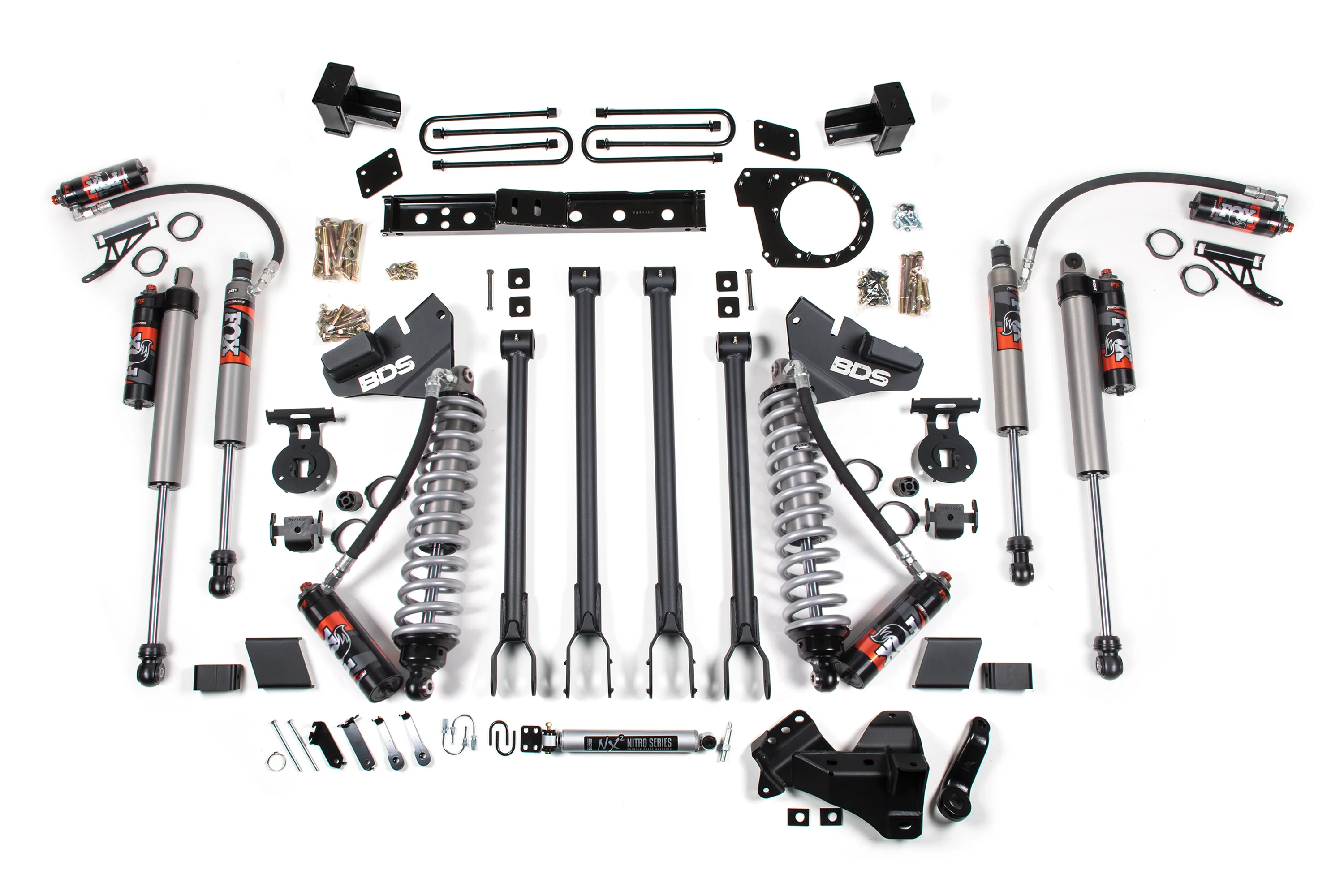 6 Inch Lift Kit w/ 4-Link | FOX 2.5 Performance Elite Coil-Over Conversion | Ford F250/F350 Super Duty (17-19) 4WD | Diesel - Image 5