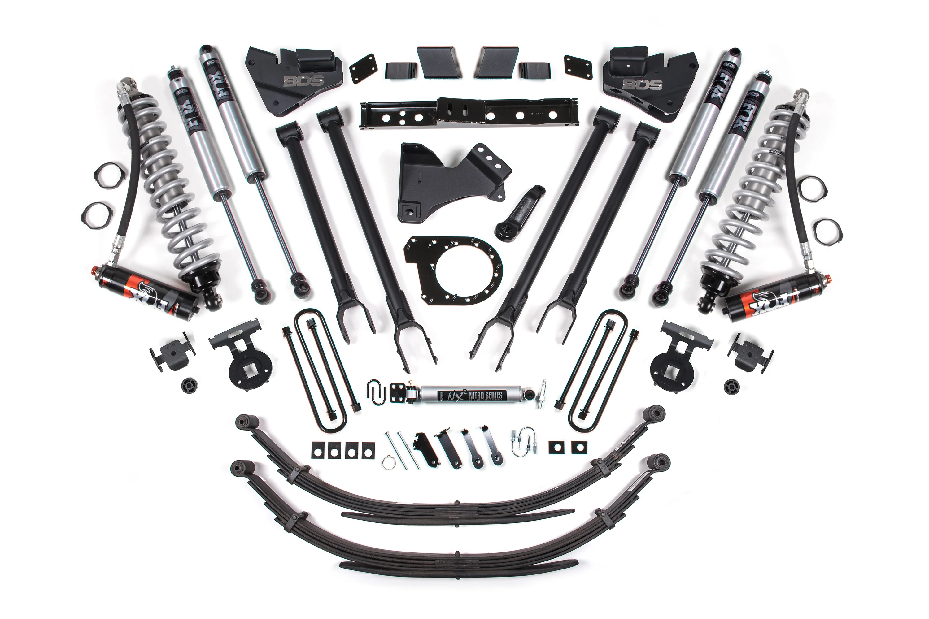 7 Inch Lift Kit w/ 4-Link | FOX 2.5 Performance Elite Coil-Over Conversion | Ford F250/F350 Super Duty (20-22) 4WD | Diesel - Image 5