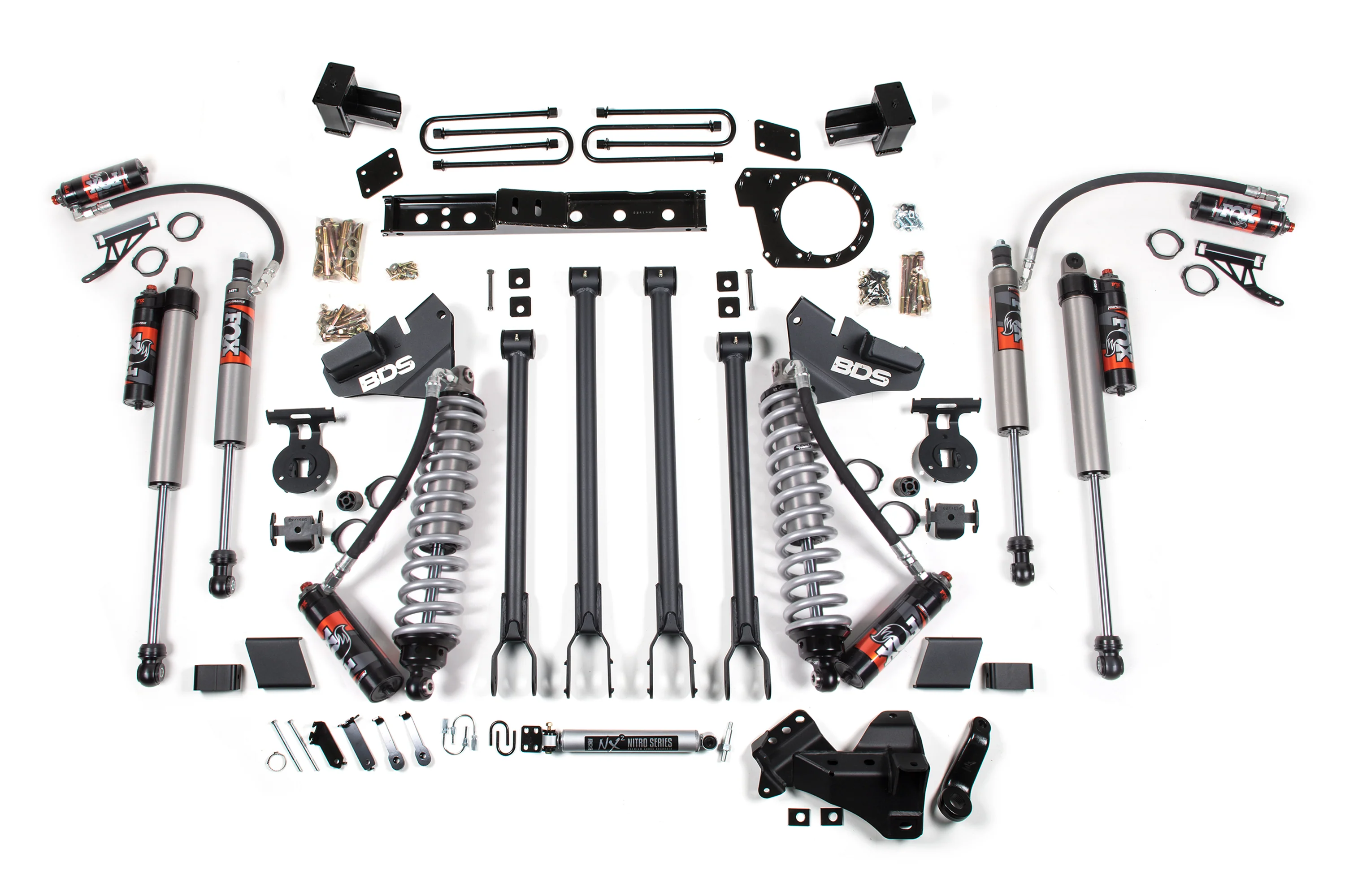 7 Inch Lift Kit w/ 4-Link | FOX 2.5 Performance Elite Coil-Over Conversion | Ford F250/F350 Super Duty (20-22) 4WD | Diesel - Image 6