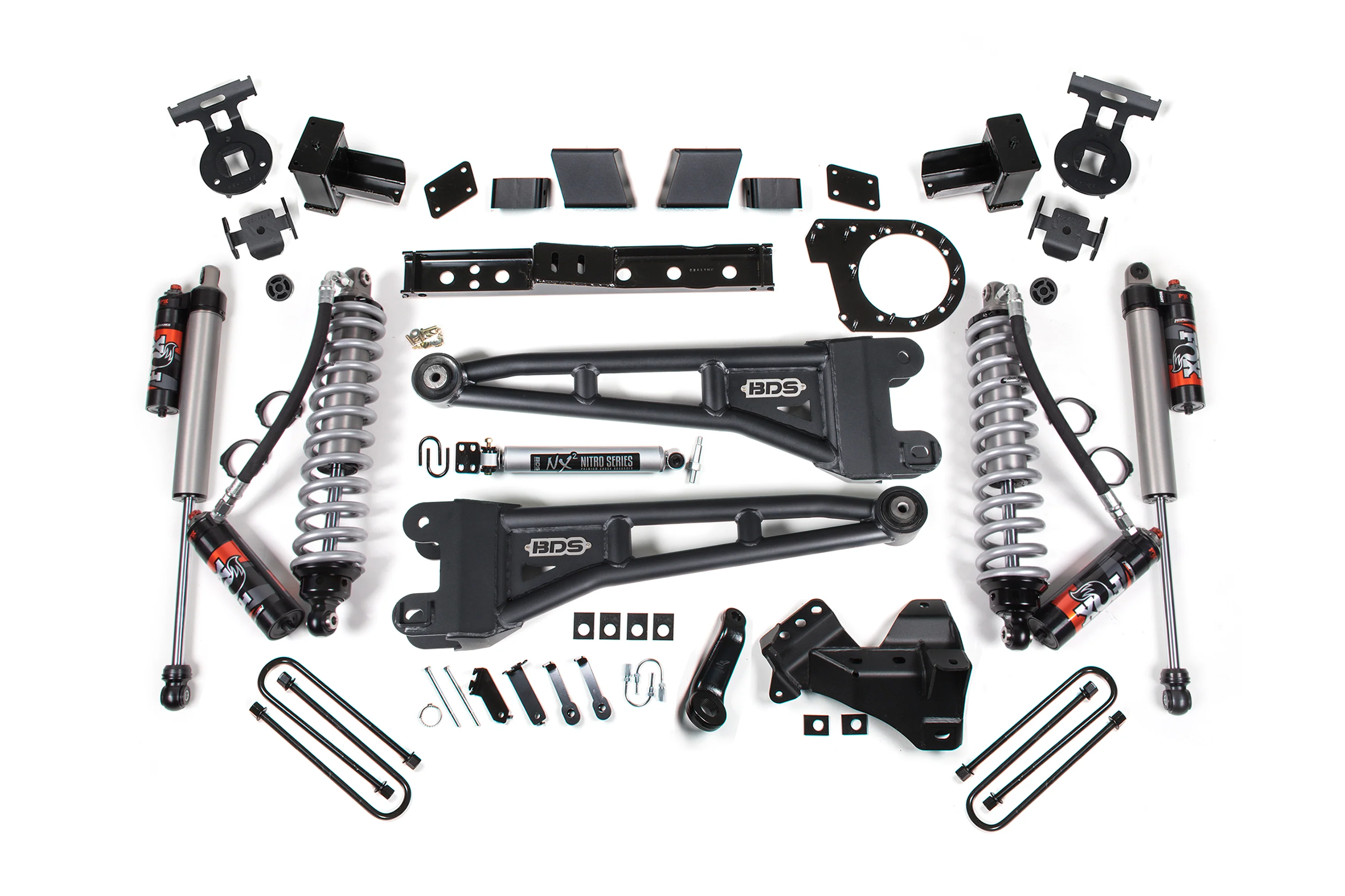 7 Inch Lift Kit w/ Radius Arm | FOX 2.5 Coilover Conversion - Performance Elite | Ford F350 Super Duty DRW (23-26) 4WD | Diesel - Image 2