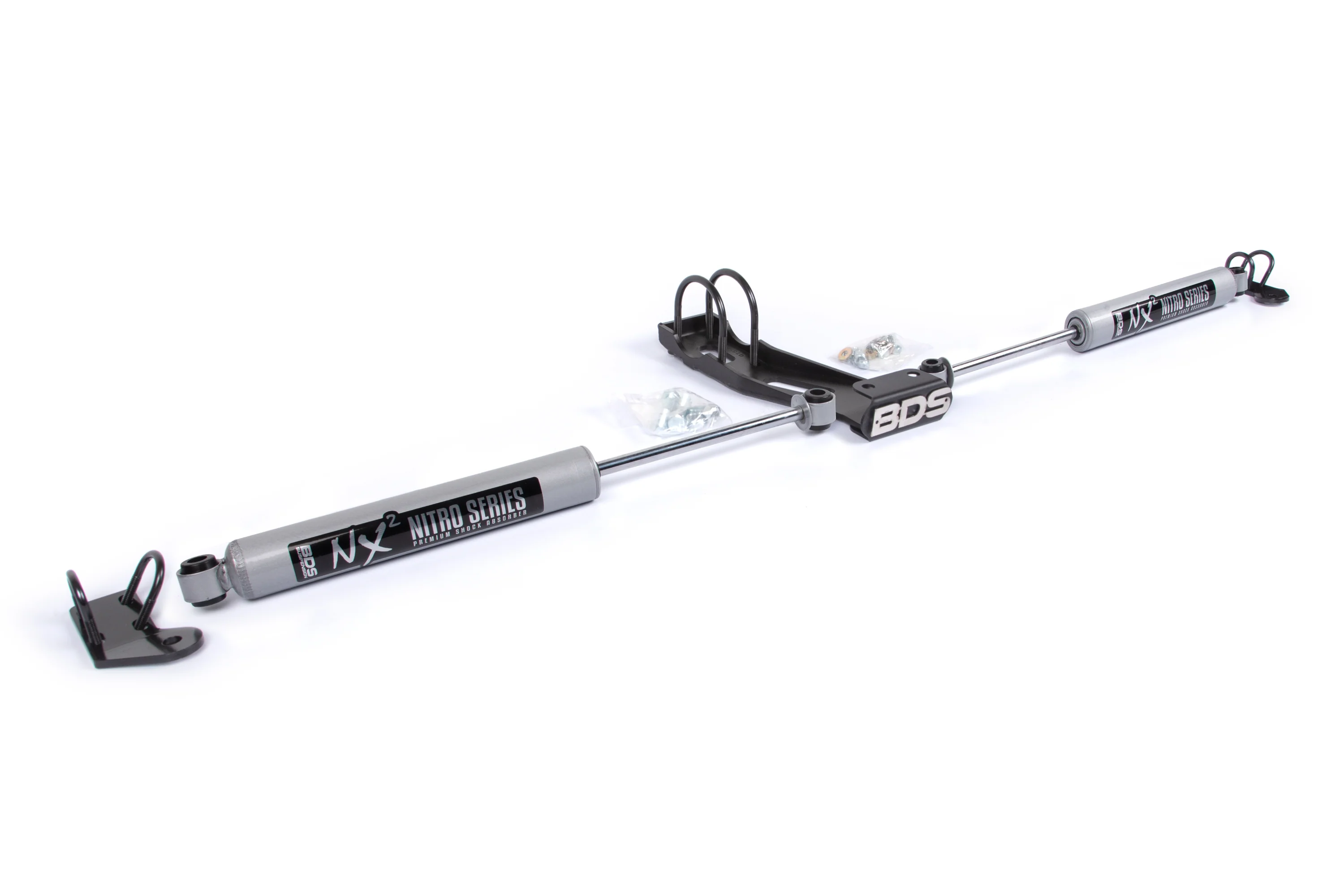 Dual Steering Stabilizer Kit w/ NX2 Shocks | Chevy/GMC Truck (73-87) and SUV (69-91) 4WD | With OE Stabilizer - Image 2