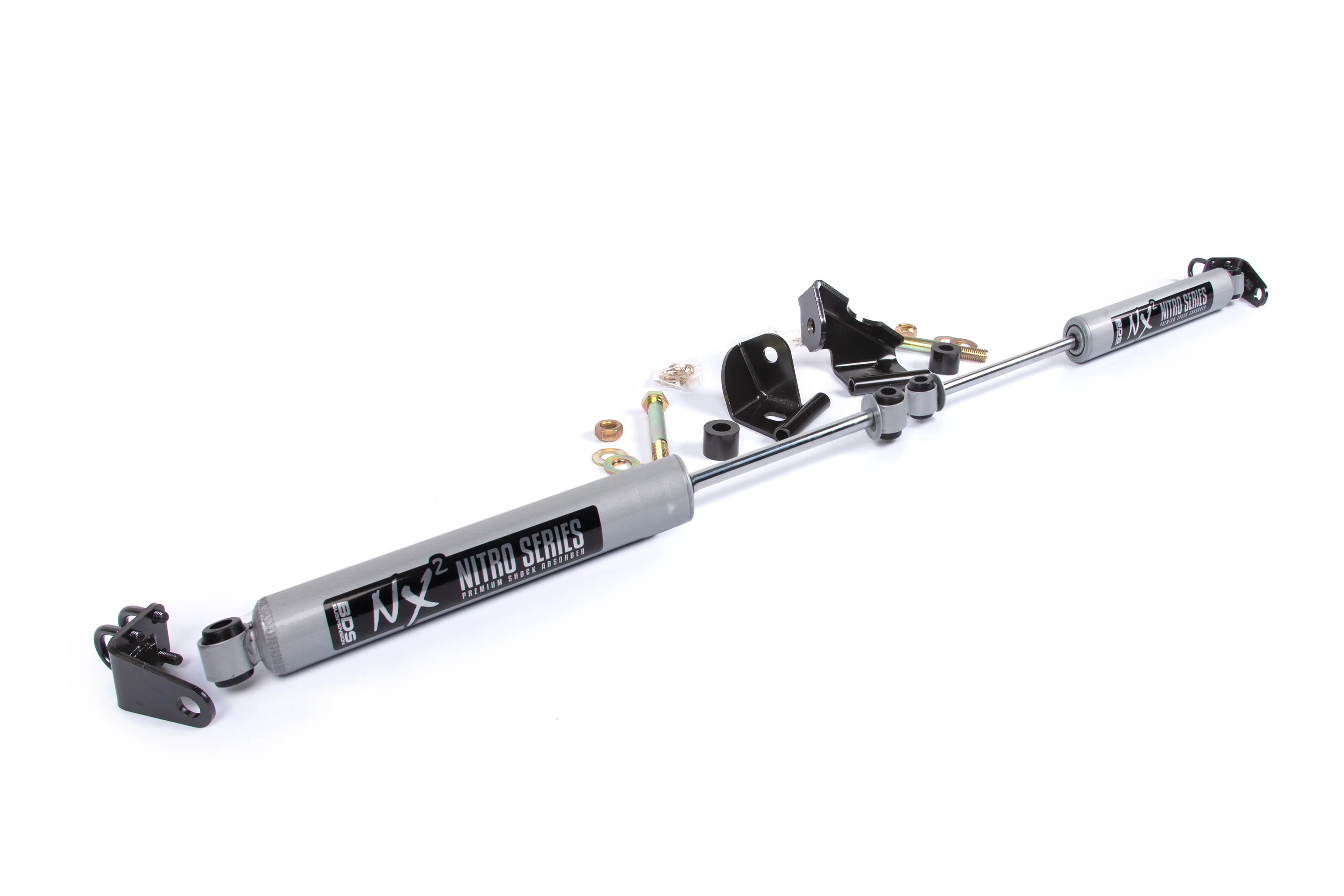 Dual Steering Stabilizer Kit w/ NX2 Shocks | Ford F150 (04-08) 4WD | With BDS Strut Spacers - Image 2