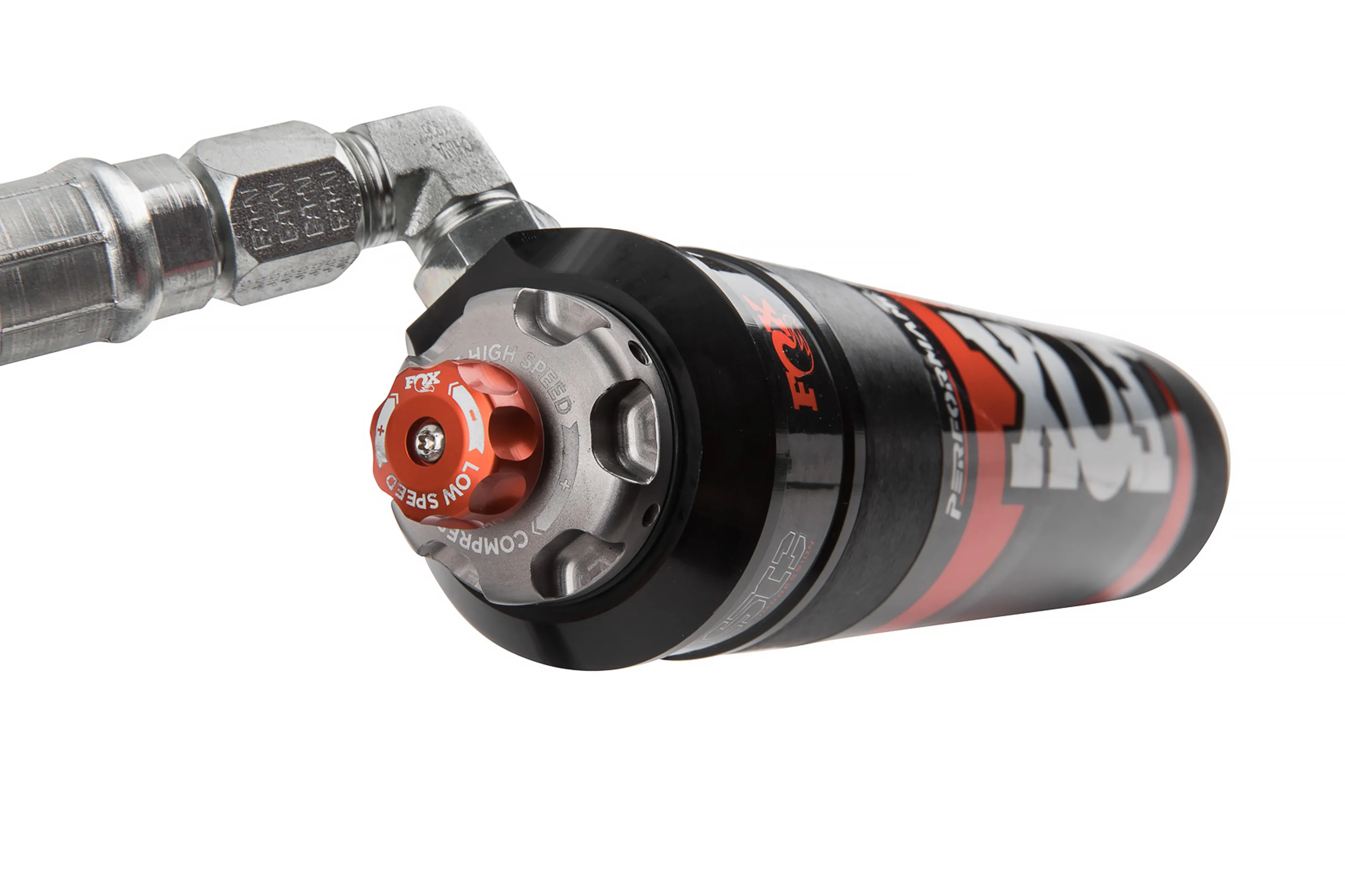 FOX 2.5 Front Shocks w/ DSC Reservoir | 2-3.5 Inch Lift | Performance Elite Series | Ram 2500 (14-23) and 3500 (13-23) 4WD - Image 2
