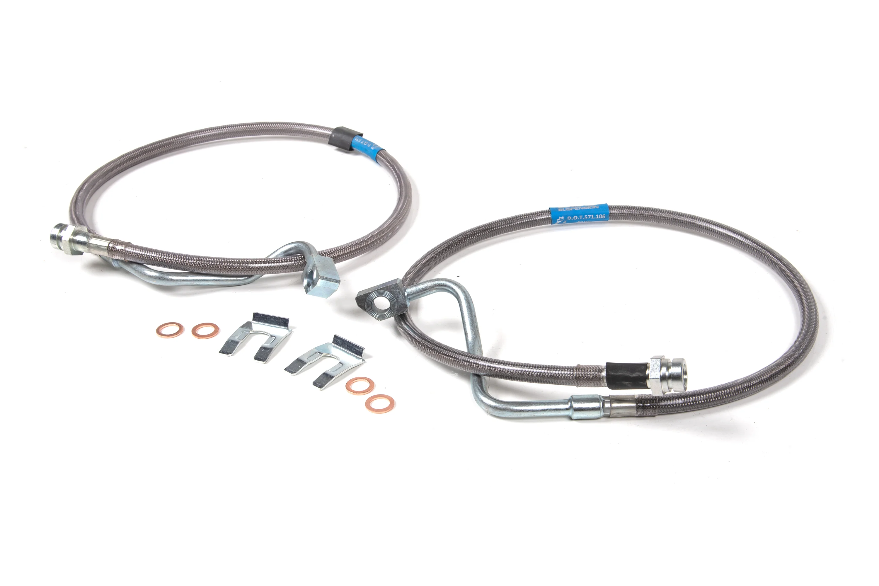 Front Brake Line Set | Stainless Steel | Fits 6-8 Inch Lift | Ford F250/F350 Super Duty (08-10) 4WD - Image 2