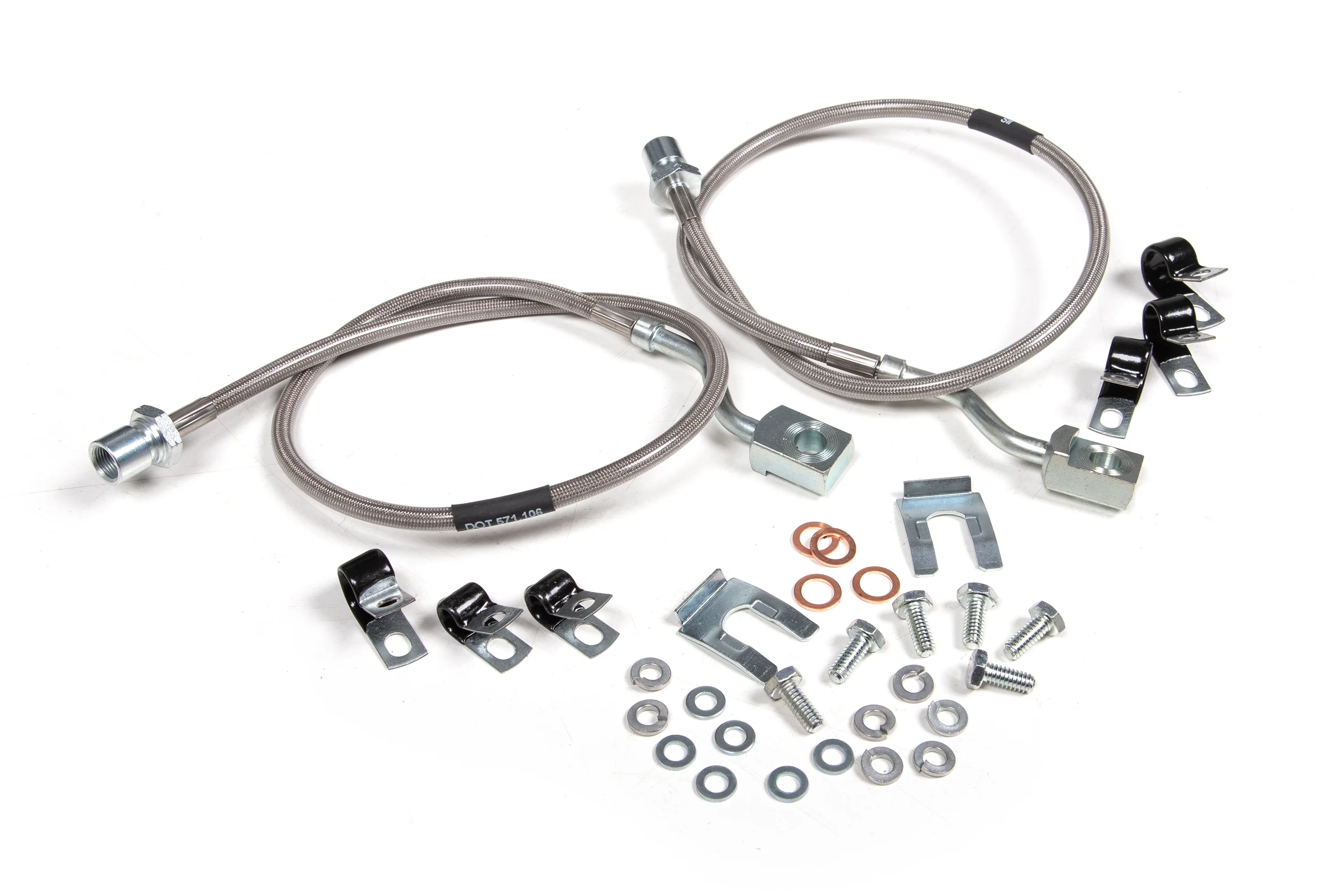 Front Brake Line Set | Stainless Steel | Fits 6 Inch Lift | Chevy Silverado and GMC Sierra 2500HD / 3500HD (11-26)