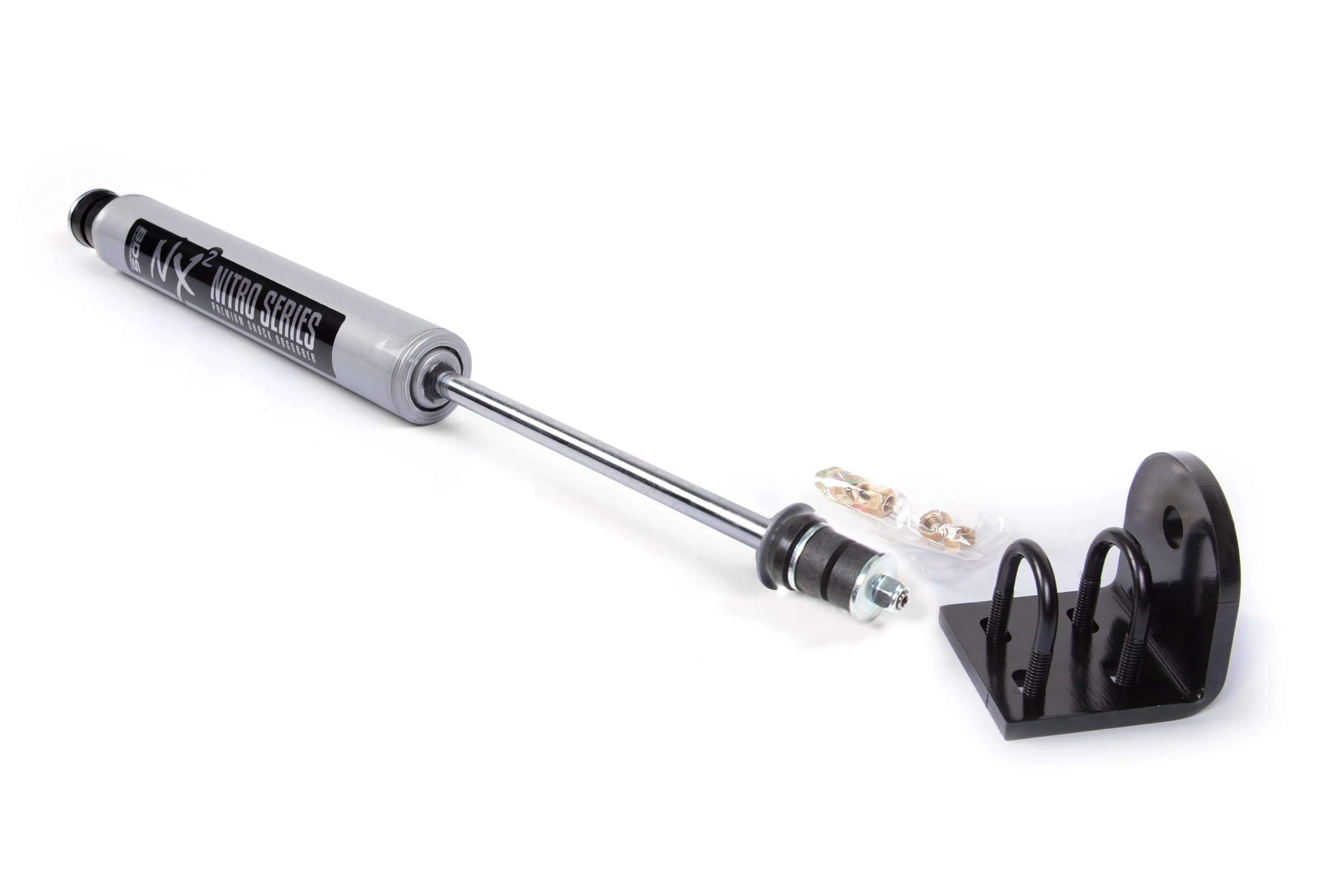 Single Steering Stabilizer Kit w/ NX2 Shock | Ford F150/Bronco (80-96) 4WD | With Quad Shocks - Image 2